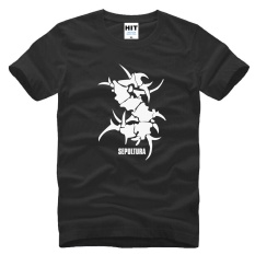 SEPULTURA Tribal Logo Metal Remaja Punk Rock T Shirt untuk Pria 2016 Pria Kasual Katun Lengan Pendek Top Tee Camisetas Masculina-Intl
