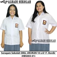 Seragam Sekolah SMA, UKURAN 10 s/d 17. Bordir (HBS003-01)