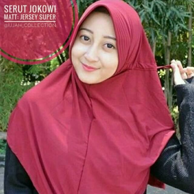 SERUT JOKOWI POLOS BAHAN JERSEY HIJAB BERGO FREE ONGKIR Bebas Pilih Warna Real Pict GROSIR