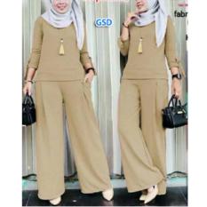 Set Levita Mocca Setelan Baju Muslim Polos Wanita - PF