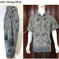 setelan baju batik couple kameja & rok lilit model terbaru