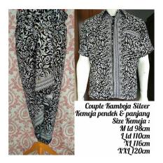 setelan baju batik couple kameja & rok lilit model terbaru