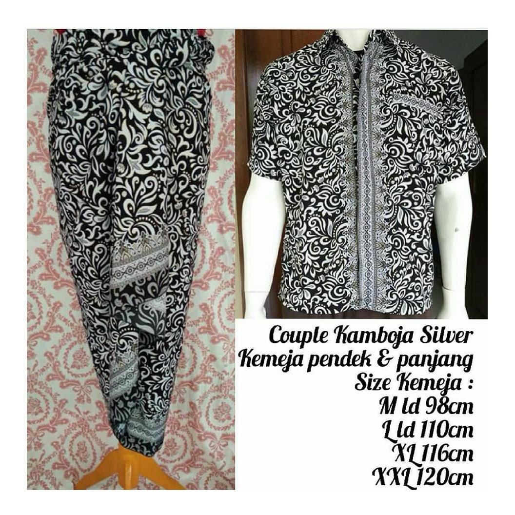 setelan baju batik couple kameja & rok lilit model terbaru  