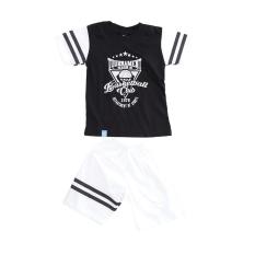 Setelan Baju Celana Anak Laki Laki Sablon Season 16 Katun Abu Muda