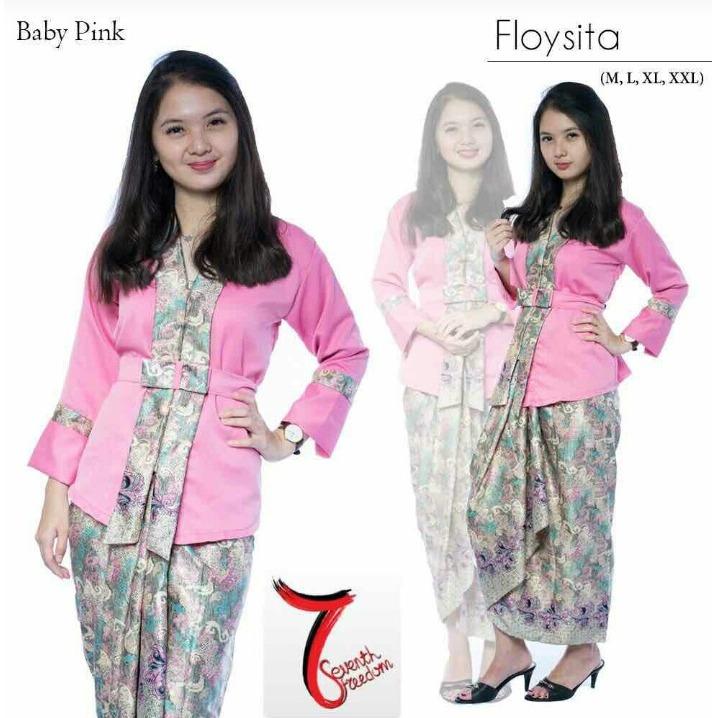 Setelan baju kebaya batik modern kutu baru & rok lilit . Elnira 1. keluaran terbaru fashion wanita