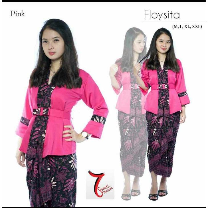 Setelan baju kebaya batik modern kutu baru & rok lilit . Elnira 1. keluaran terbaru fashion wanita