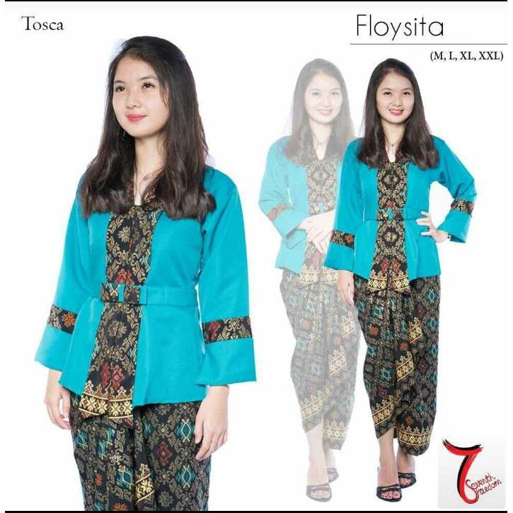 Setelan baju kebaya batik modern kutu baru & rok lilit . Elnira 1. keluaran terbaru fashion wanita