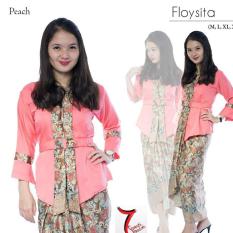 Setelan baju kebaya batik modern/kebaya modern/kebaya tradisional/kebaya keluarga/kebaya Kartini/kebaya wisuda/kebaya floysita kutu baru & rok lilit . keluaran terbaru