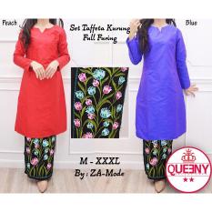 setelan baju kurung - rok jablak bordir langsung - kebaya modern