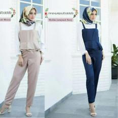 Setelan Baju Muslim / Atasan Overall / Pakaian Hijab : Molika Jumpsuit