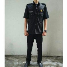Setelan Baju Safari Security Guard Lengan Pendek