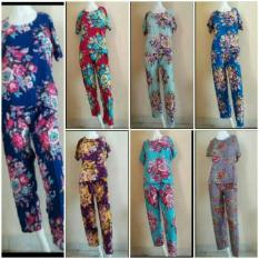 Setelan Baju Tidur Babydoll Panjang Bali Rayon