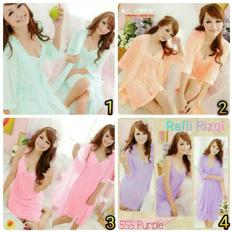 Setelan Baju Tidur Wanita Cantik Sleepwear Daster Kimono Seksi