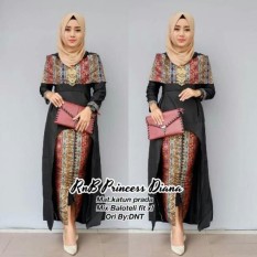 Bariklana SETELAN BLOUSE / BAJU KEBAYA / BAJU BATIK WANITA - RnB PRINCESS DIANA
