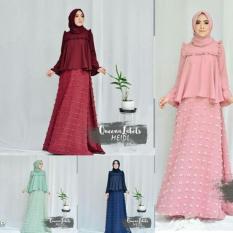 Setelan Hijab Gaya Baru / Atasan Murah / Rok Linen Rubi : Meidi Set