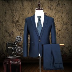 Setelan Jas & Celana Formal - Jas Wedding - Jas Wisuda - Biru Dongker