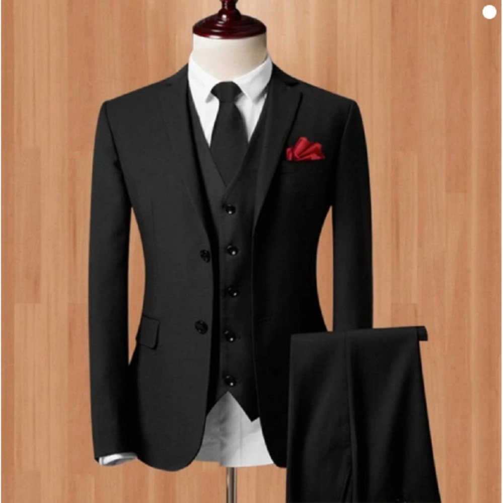 Setelan Jas Celana Formal Wedding Black