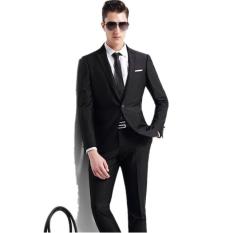 Setelan Jas Formal Pria Basic & Bisnis - Jas Pria Formal - Jas Pria Pesta - Jas Pria Multimoment - Jas Elegant ( Jas + Celana ) - Black