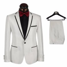 Setelan Jas Pria - Setelan Jas Pengantin Warna Putih - Setelan Jas Stylish - Setelan Jas High Quality