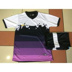 SETELAN JERSEY DAN CELANA FUTSAL / BAJU BOLA GO RIBBON UNGU