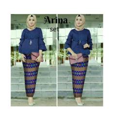 Setelan kebaya arina laser/kebaya wisuda modern/kebaya batik murah