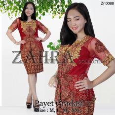 Setelan Kebaya Kutu Baru Payet Gradasi - Rok Prisket Pendek