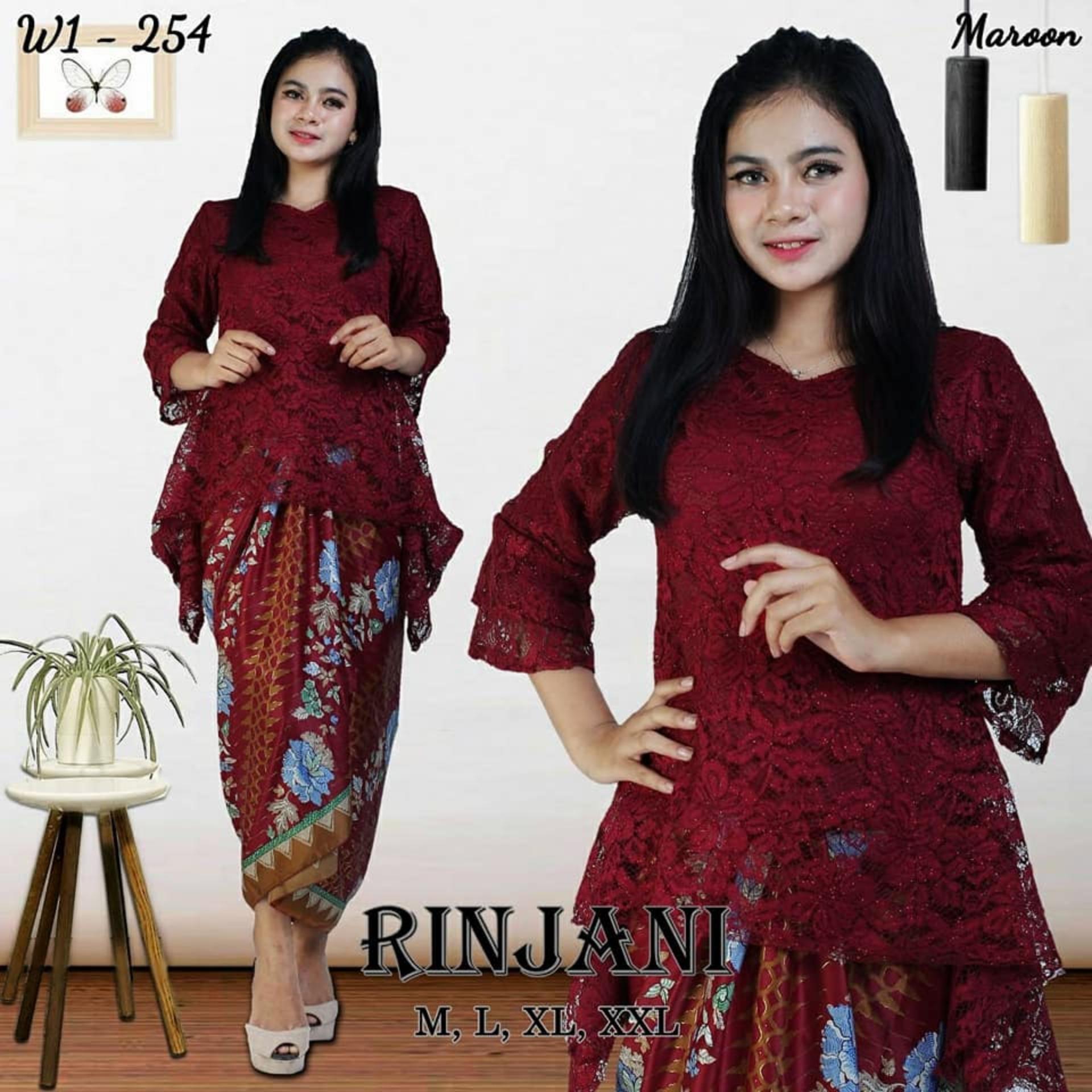 Setelan Kebaya Modern Ranjani - Brukat Renda - Pakai Furing