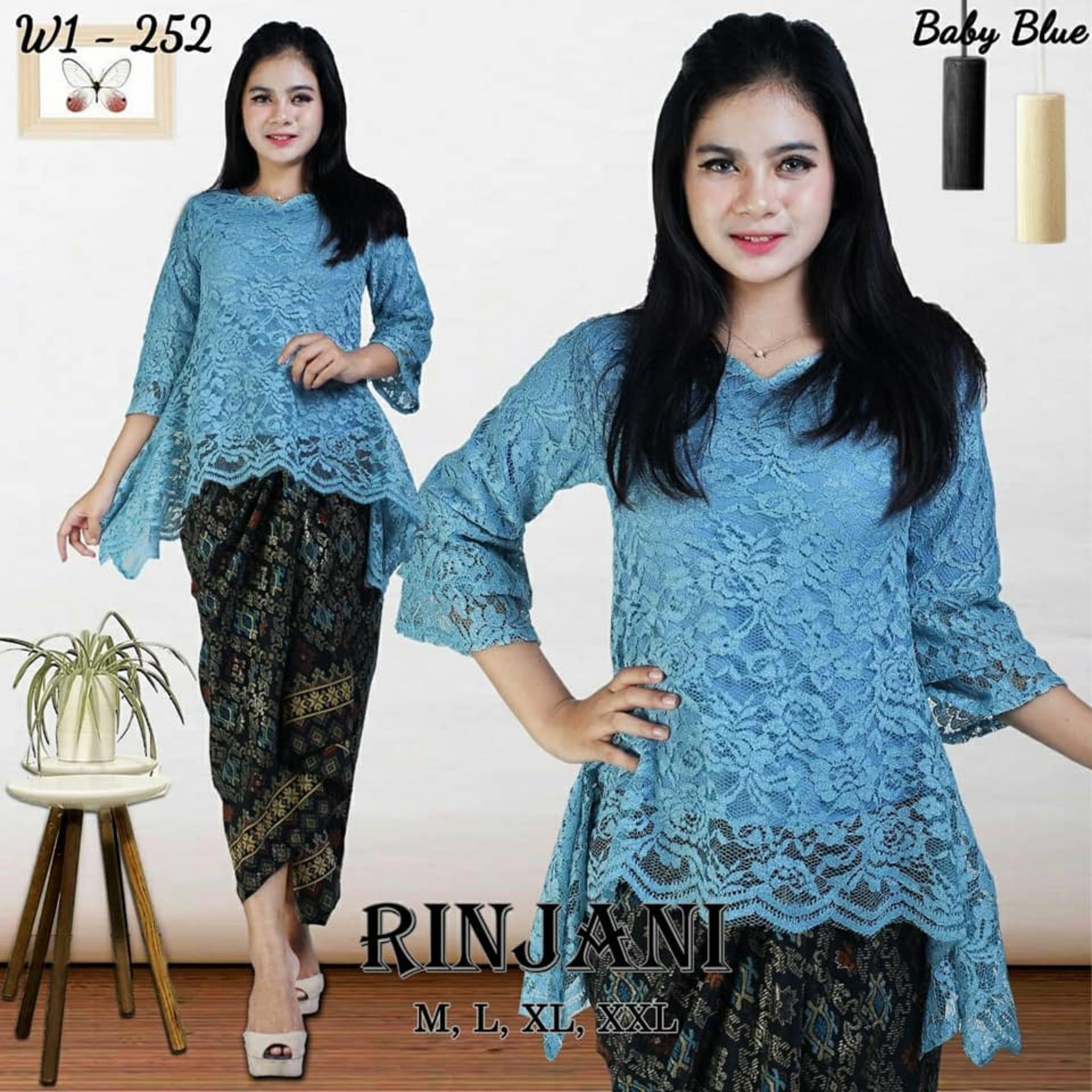 Setelan Kebaya Modern Ranjani - Brukat Renda - Pakai Furing