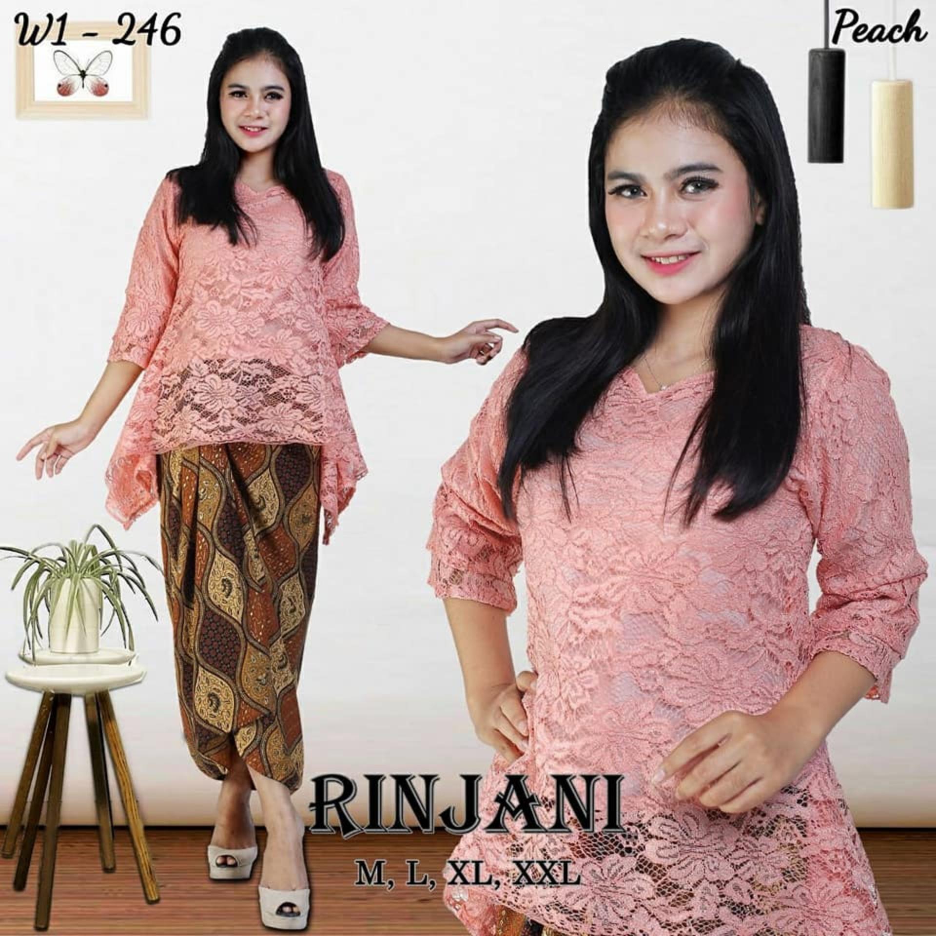 Setelan Kebaya Modern Ranjani - Brukat Renda - Pakai Furing