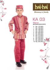 Setelan Koko Anak HAI-HAI KA 03 (Hijau Tosca/Marun)