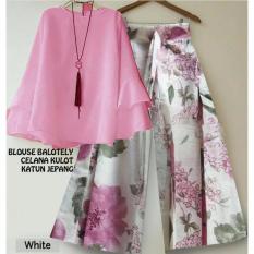 setelan kulot asyifa pink