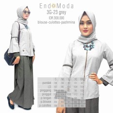 Setelan Kulot Endomoda 3G 23 Grey