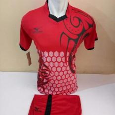 setelan olahraga kaos bola jersey futsal baju volly mizuno batik
