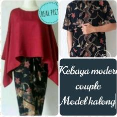 Setelan pakaian baju Kebaya COUPLE keluarga/kebaya modern/kebaya batwing-KALONG keluaran terbaru