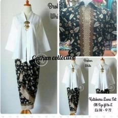 Setelan pakaian baju batik wanita/baju couple/ Kebaya modern/pakaian tradisional/kebaya lebaran/kebaya keluarga/kebaya couple kutu baru floy keluaran terbaru