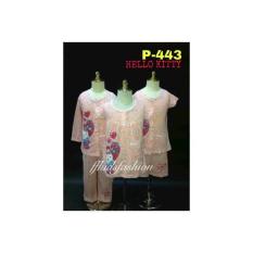 Setelan Pendek Baju Santai Anak Hello Kitty Uk 2-4-6