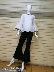 Setelan Stelan Celana Kulot Cutbray Bahan Scuba Atasan Katun Ima