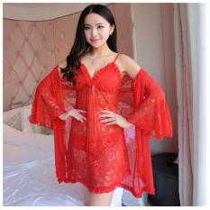 Sexy Kimono Lingerie Kimono Sleepwear Pakaian Dalam Baju Tidur Murah 71816174 Red