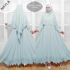 Gamis Nayla Syar'i Grey