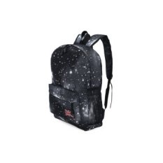 SH Cemerlang Cosmos Cetak Unisex Sekolah Belanja Travel PortableBackpack Hitam Hitam-Intl