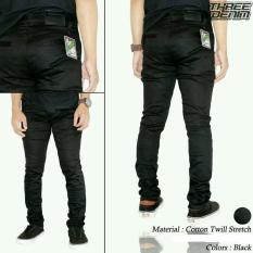 SH Celana chino pria | Celana katun pria - ( Hitam)