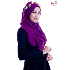 SELENDANG LABUH DARIN CHIFFON MAKATI JOJET UNGU-Intl