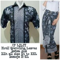 Shining Collection Couple Rok Lilit Maxi dan Kemeja Batik Danur