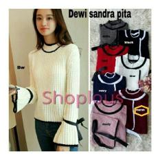 Shoplous blouse dewi / Atasan Cewe wiwi / Atasan kerja / Baju kerja wanita/ Baju Jalan Wanita / Baju Bahan Rajut Wanita / Baju dewi Sandra