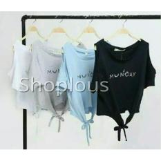 Shoplous Dayone /Kaos Tumbler / Kaos Spandex/ Kaos Fashion / Baju Crop tee/ Tee Murah / tee fashion