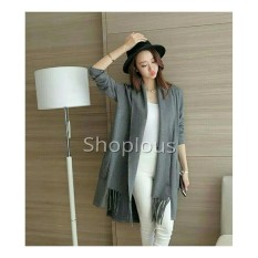 Shoplous Kardigan Wanita / Blezer wanita/ Kardigan rumbaibai / Kardigan Rumbai/ Kardigan lengan panjang / blezer lengan panjang