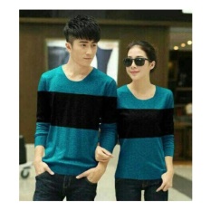 Shoppaholic Shop Baju Couple Two Tone - Tosca / Kaos Oblong / Kaos Pasangan / Kaos Couple / Pakaian Kembar / Baju Muslim Wanita / Baju Muslim Pria / Couple