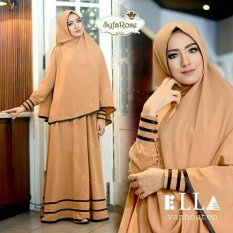 Shoppaholic Shop Baju Gamis Muslim Wanita Syari Najwa - Coklat Susu / Dress Muslimah / Hijab Muslim / Gamis Syari / Baju Muslim / Fashion Muslim / Fashion Maxi / Setelan Muslim / Atasan Muslimah
