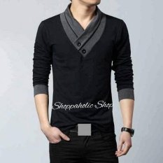 Shoppaholic Shop Baju Pria Victor - Hitam / Baju Pria / Kemeja Pria / Baju Santai Pria / Baju Muslim Pria / Kemeja Formal