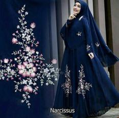 Shoppaholic Shop Maxi Hijab Syari Narcisus - Navy / Dress Muslimah / Hijab Muslim / Gamis Syari / Baju Muslim / Fashion Muslim / Dress Muslim / Fashion Maxi / Setelan Muslim / Atasan Muslimah